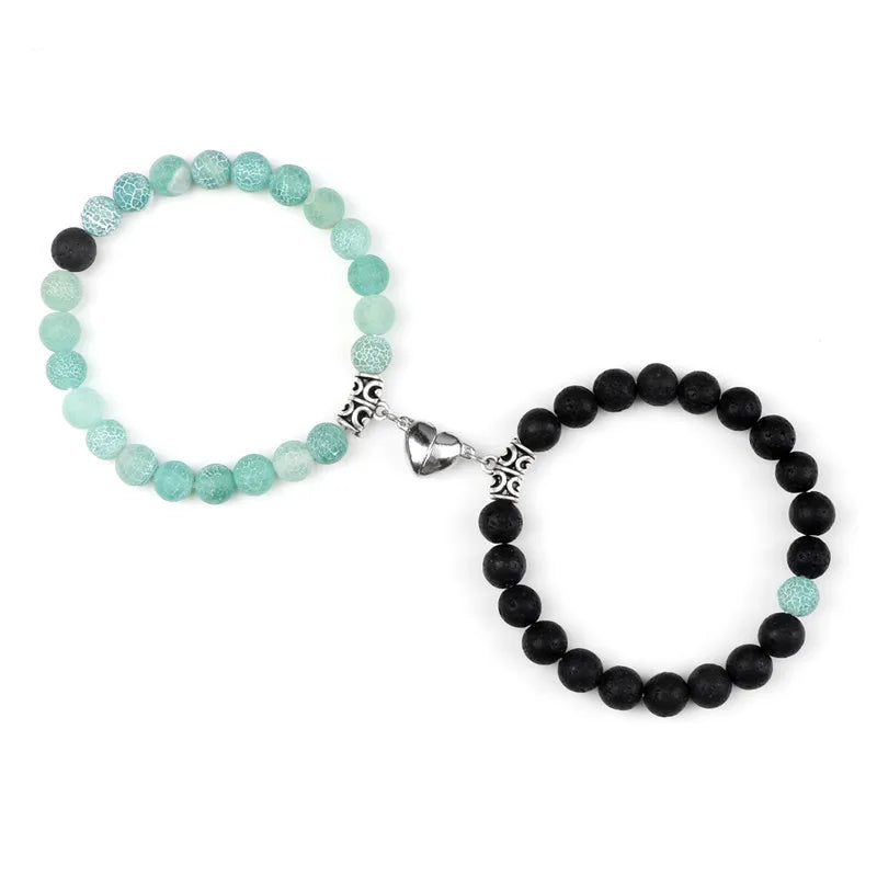 Magnetic Couple Bracelets Set