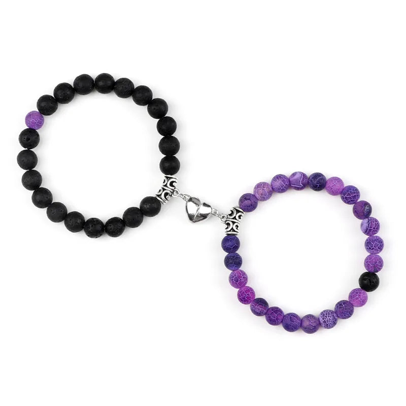 Magnetic Couple Bracelets Set