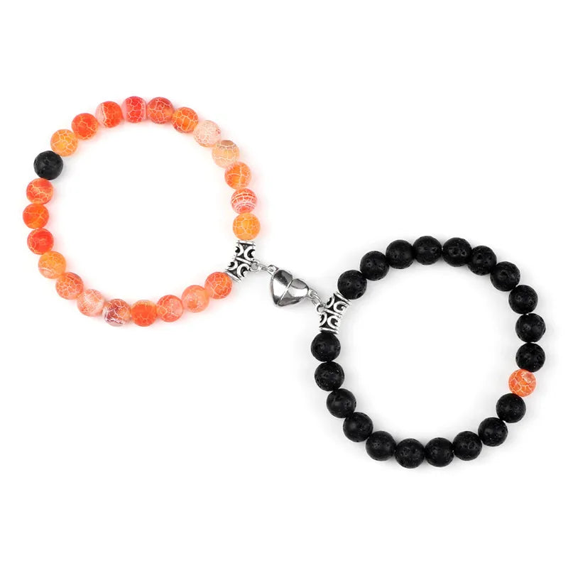 Magnetic Couple Bracelets Set