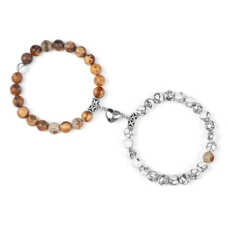 Magnetic Couple Bracelets Set