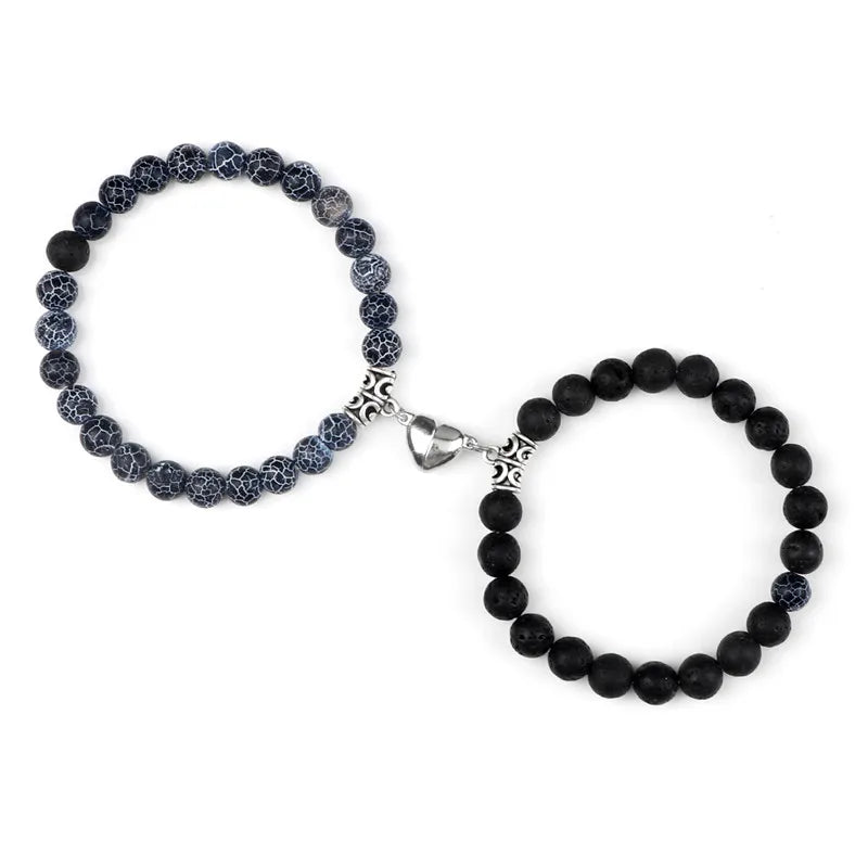 Magnetic Couple Bracelets Set