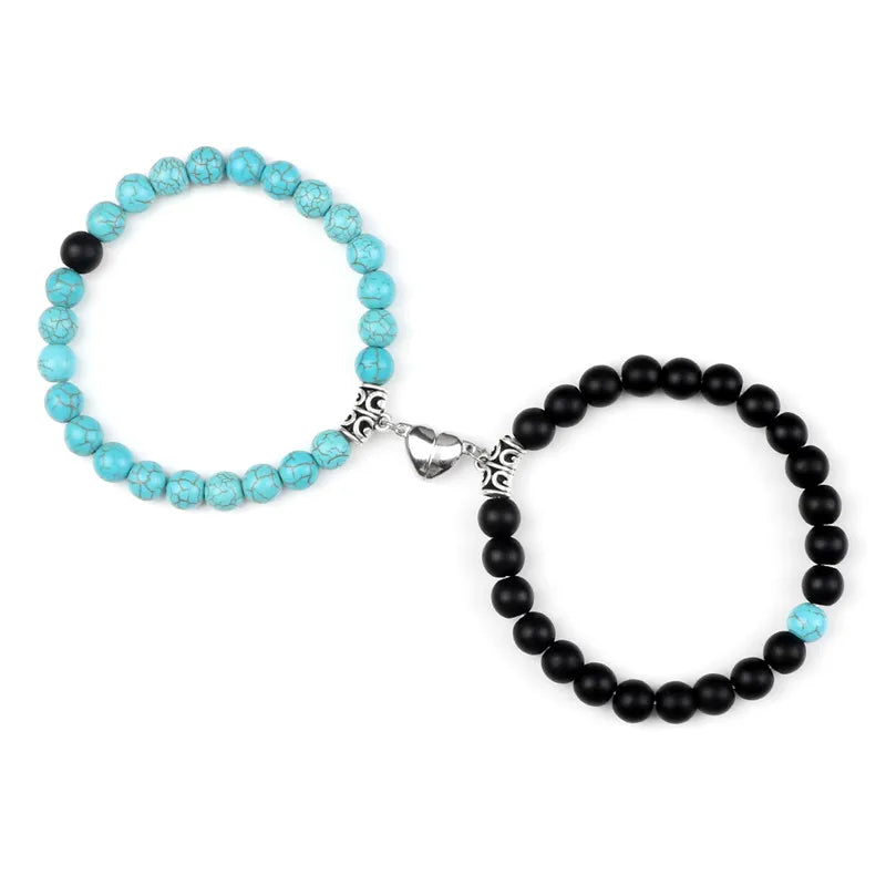 Magnetic Couple Bracelets Set