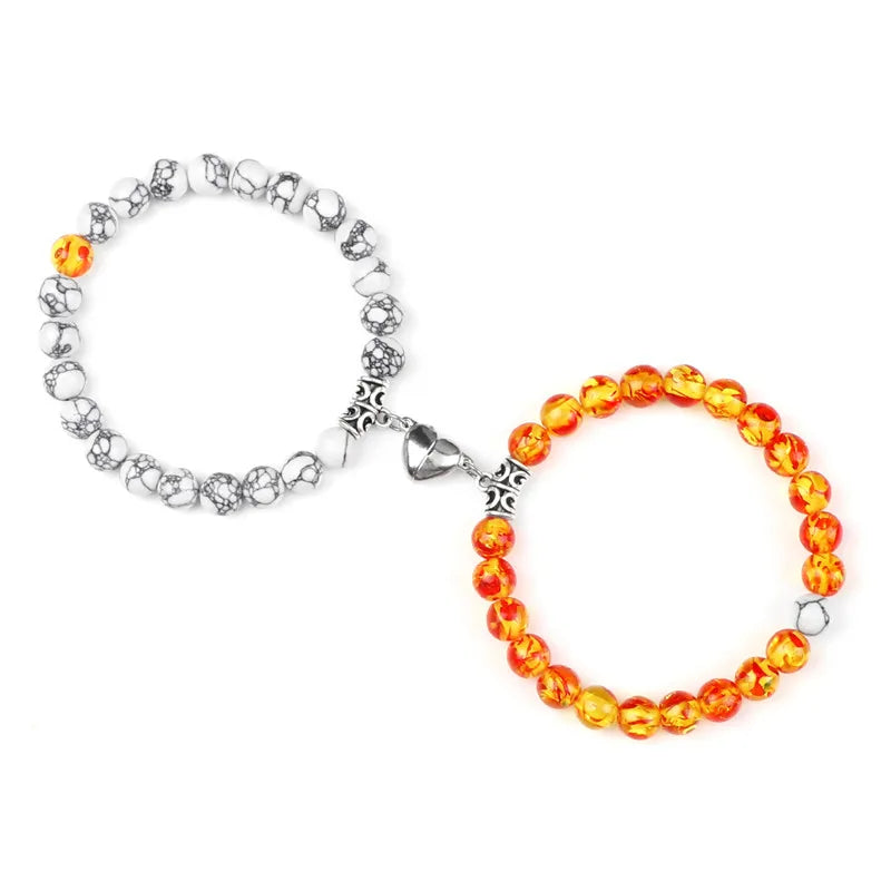 Magnetic Couple Bracelets Set