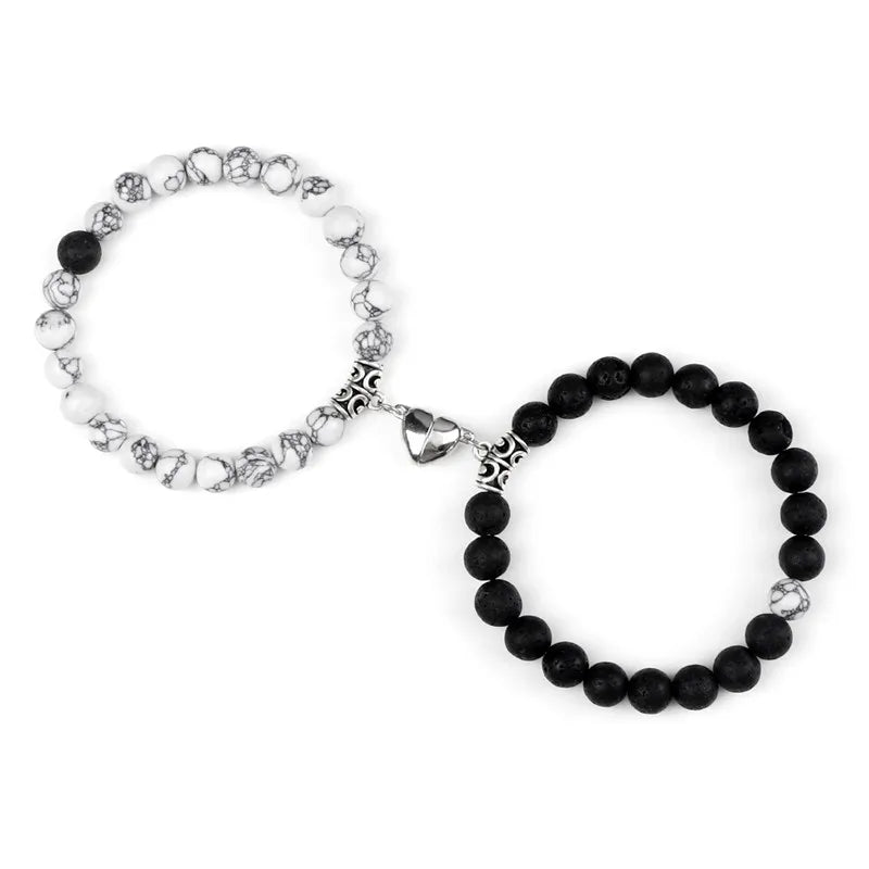 Magnetic Couple Bracelets Set