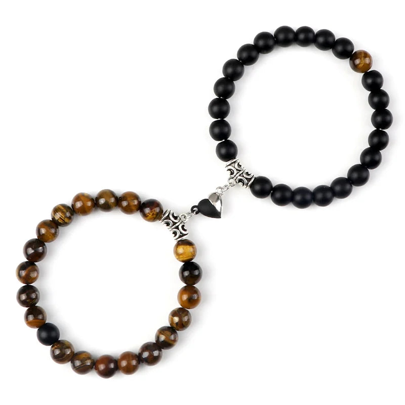 Magnetic Couple Bracelets Set