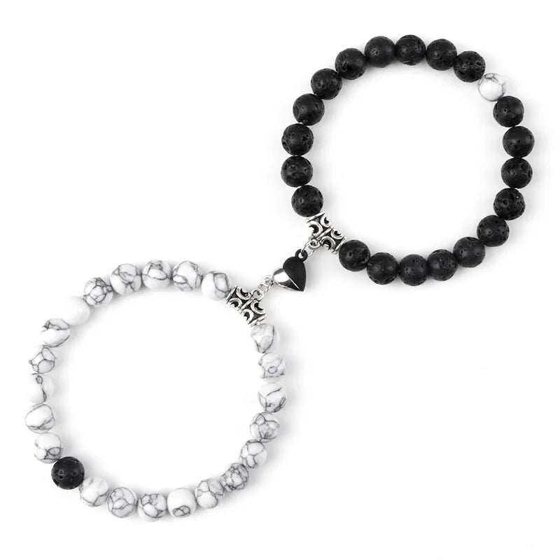 Magnetic Couple Bracelets Set