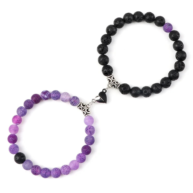 Magnetic Couple Bracelets Set