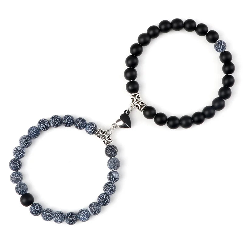 Magnetic Couple Bracelets Set