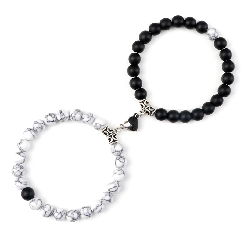 Magnetic Couple Bracelets Set