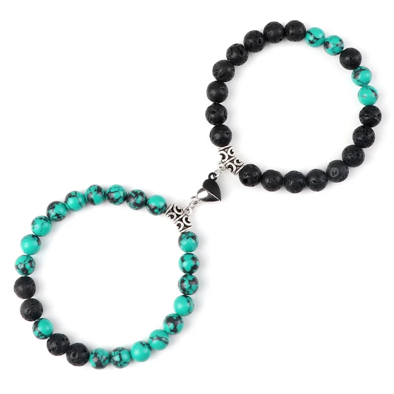 Magnetic Couple Bracelets Set